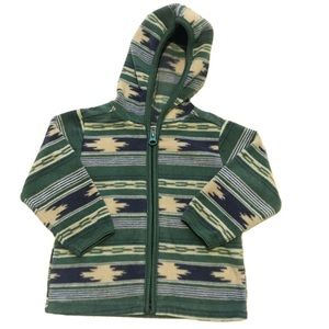 Old Navy Printed Green Jacket 6-12 Months | 48D